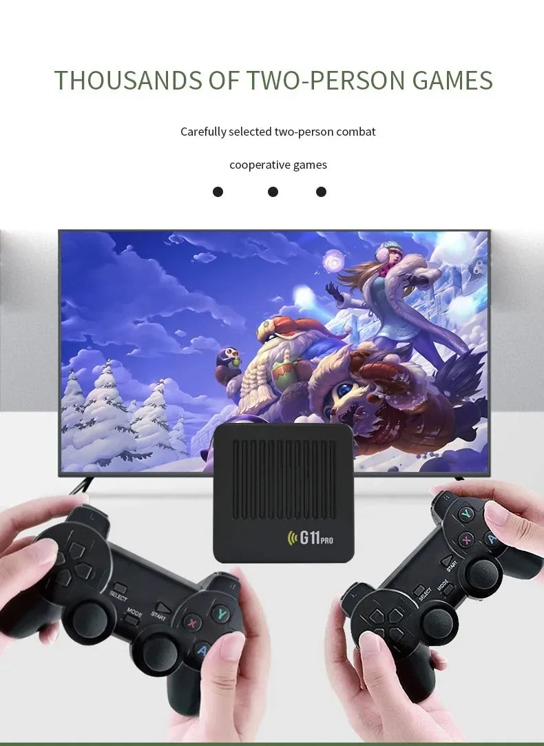 G11 Pro Retro Console — 256GB, 60K Games, 4 Wireless Gamepads