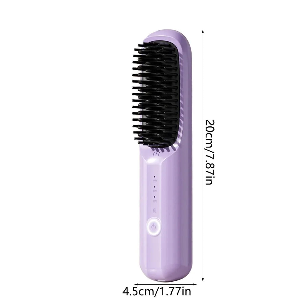 Cordless USB Hair Straightening & Curling Brush