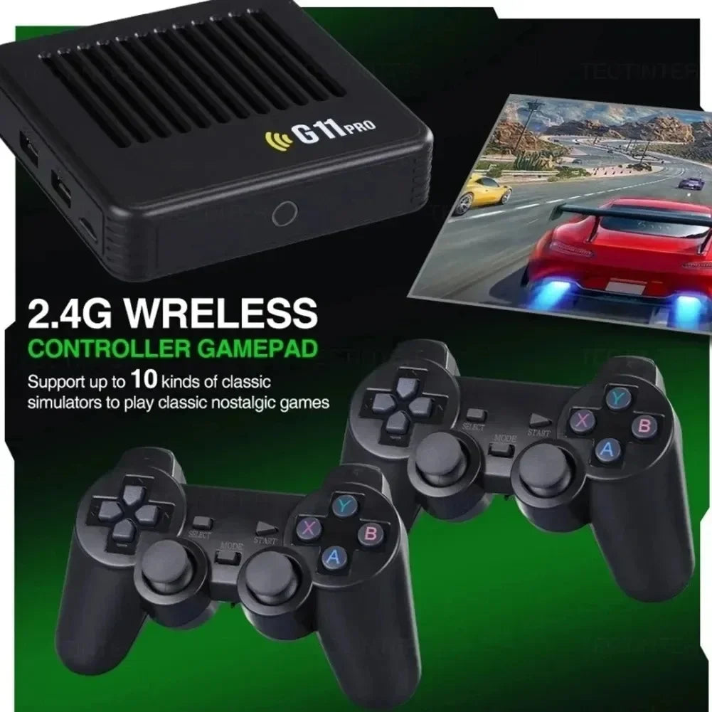 G11 Pro Retro Console — 256GB, 60K Games, 4 Wireless Gamepads