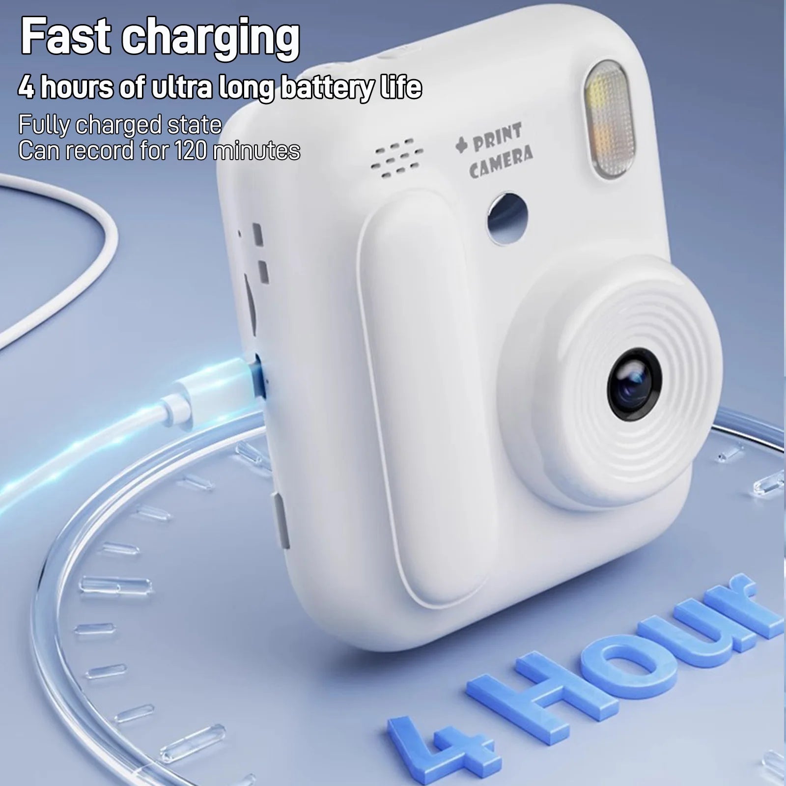 Kids Instant Print Camera — 1080P, 32GB