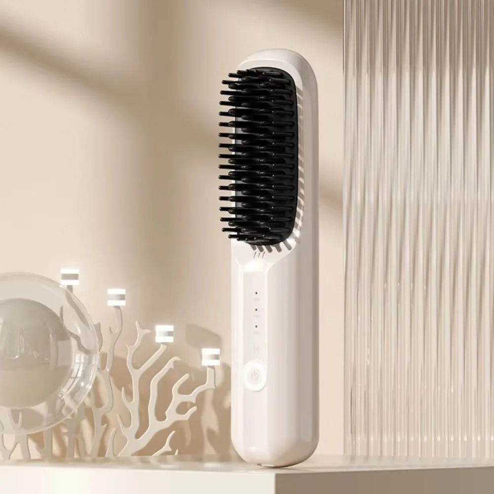 Cordless USB Hair Straightening & Curling Brush