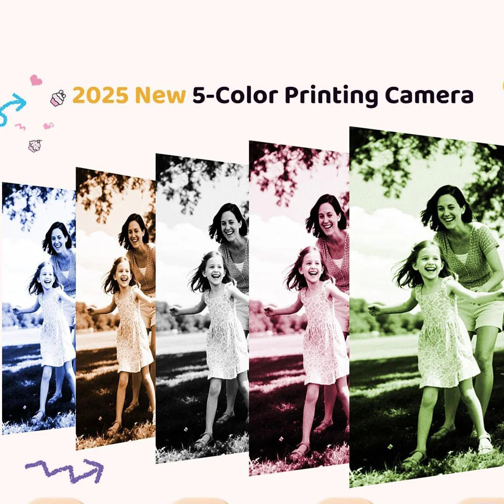 Kids Instant Print Camera — 1080P, 32GB