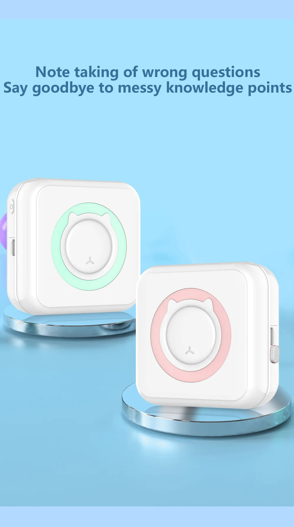 Portable Mini Photo/Label Printer (iOS/Android)