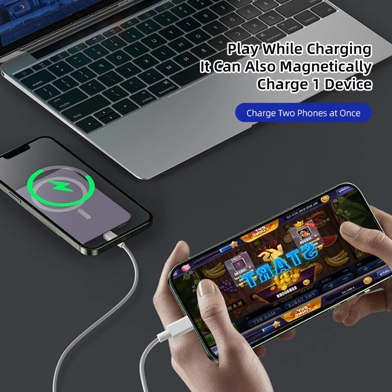 MagSafe-Compatible 10,000mAh Power Bank — 20W PD, Wireless