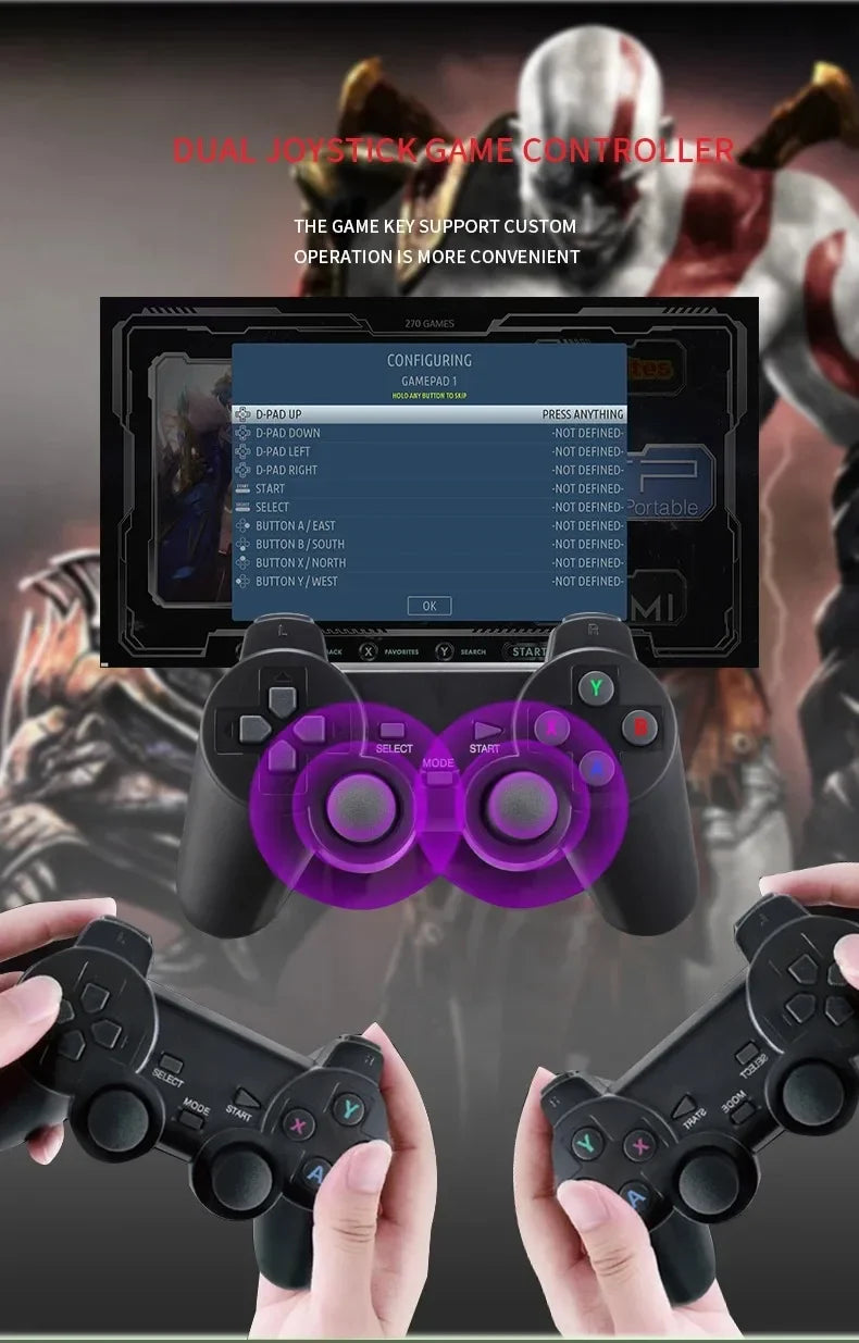 G11 Pro Retro Console — 256GB, 60K Games, 4 Wireless Gamepads
