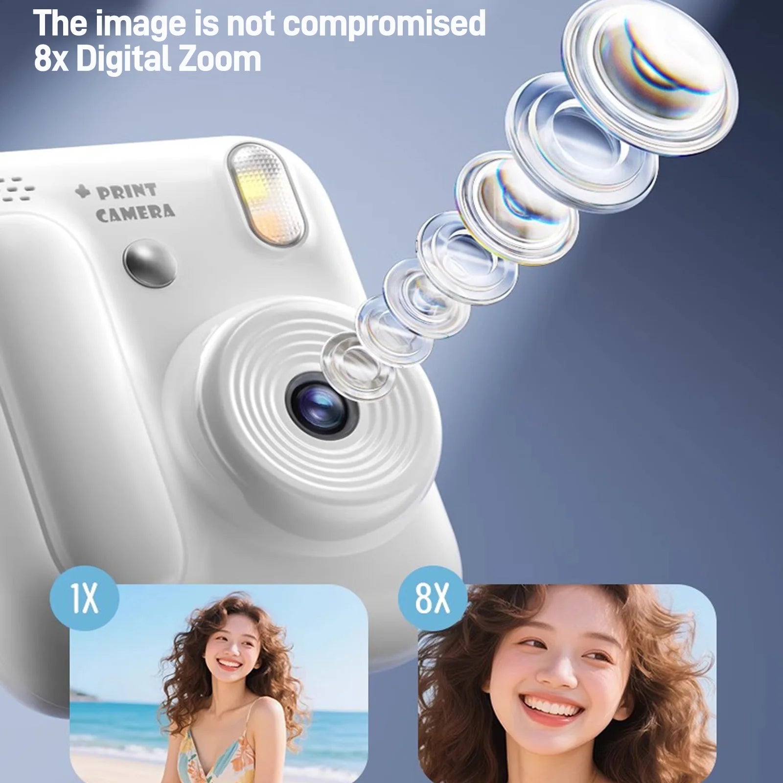 Kids Instant Print Camera — 1080P, 32GB