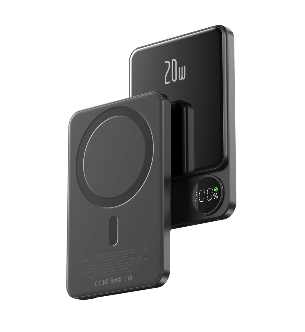 MagSafe-Compatible 10,000mAh Power Bank — 20W PD, Wireless
